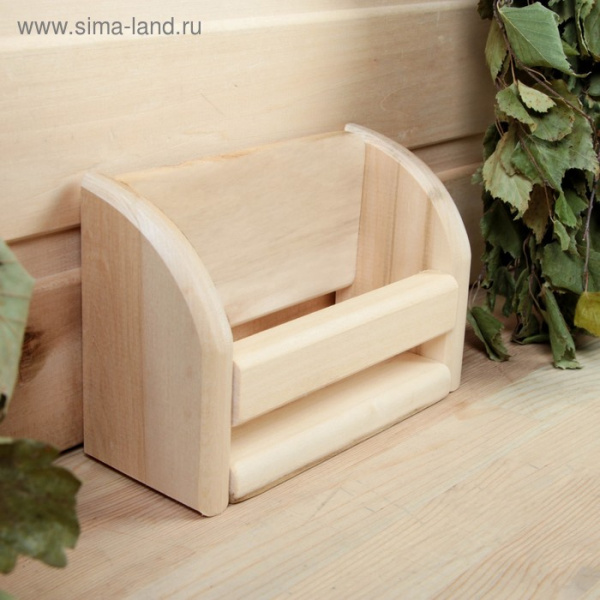 Полочка для масел, 4 пузырька, 17х11см, липа "Добропаровъ"/1300132