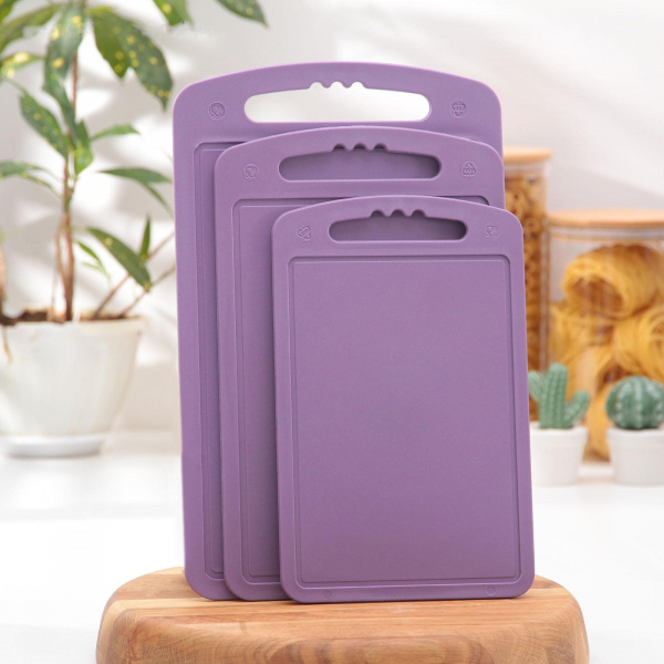 Набор разделочных досок, 3 шт, цвет МИКС /1256425