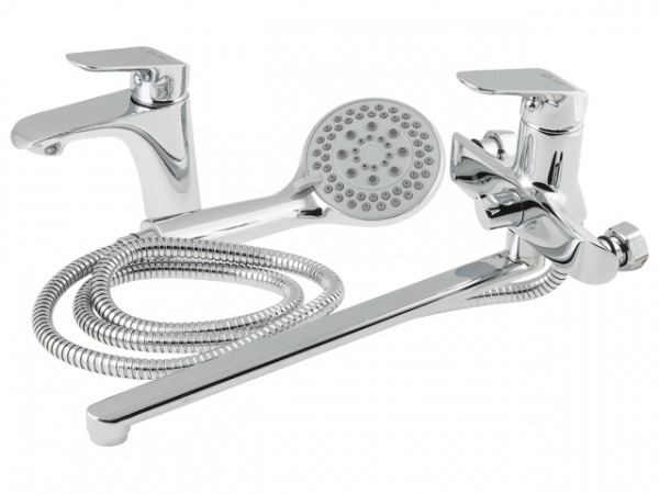 Смеситель для ванны (Lt)+ смеситель для умывальника (Lt) D35 AVVEN18-A364 AV Engineering (комплект)