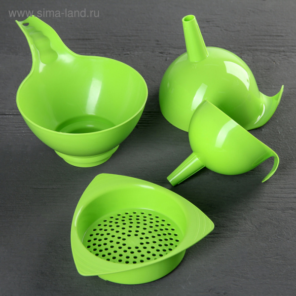 Набор сливных воронок " 4 в 1", цвет МИКС 4355043