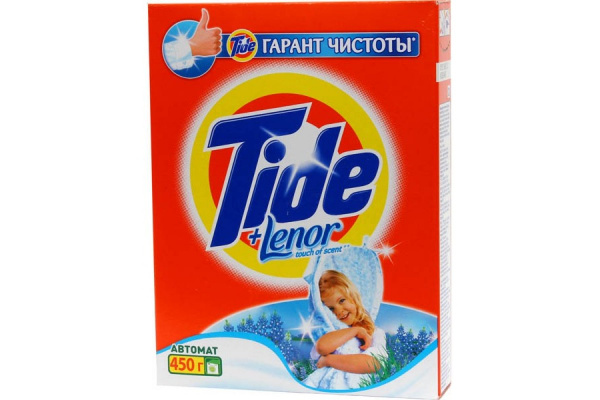 Стиральный порошок ТАЙД автомат 450гр Lenor Touch of Scent 