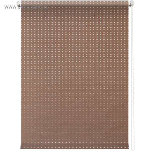 Рулонная штора Плаза коричневый 040х175 /7704