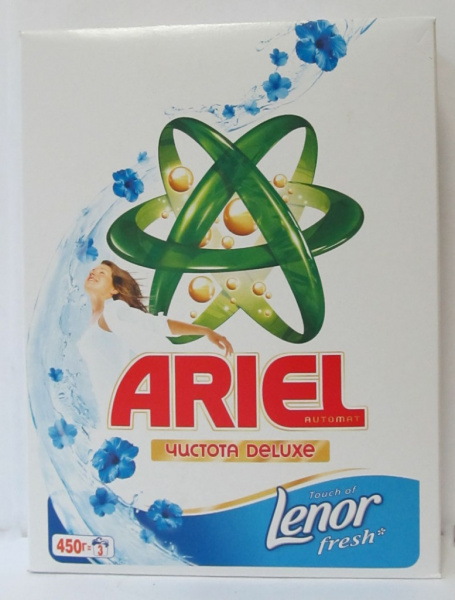 Стиральный порошок АРИЕЛЬ автомат 450гр 2в1 Колор+ленор эффект
