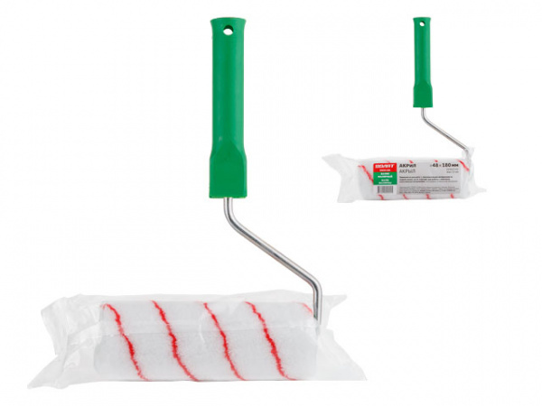 Валик "АКРИЛ" 48-240мм с ручкой 8мм ВОЛАТ (нанесение ЛКМ на водной основе)22010-240