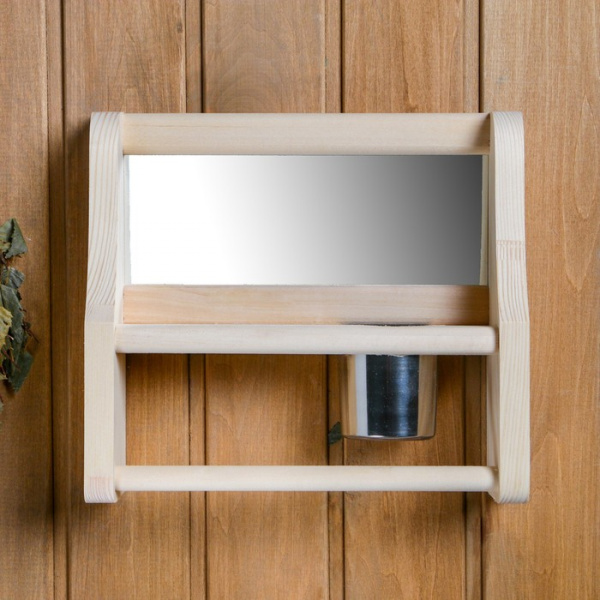 Полка с зеркалом 4689661