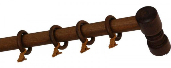 Карниз мод.4 одинарный 3.00м цвет дуб руст 300144