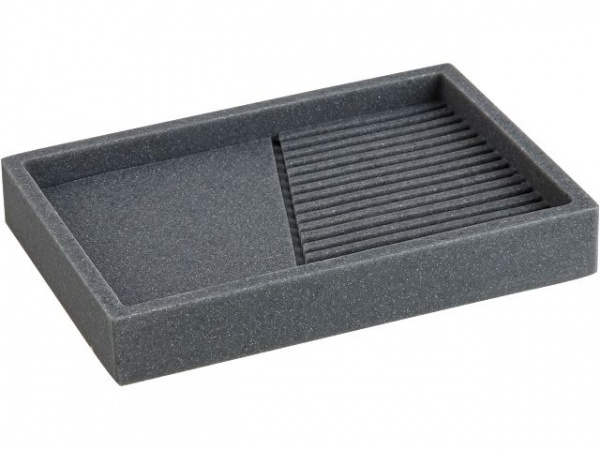 Мыльница ELEMENT, серая, PERFECTO LINEA/35-618400