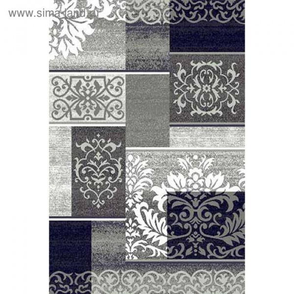 Ковёр прямоугольный Silver d216, размер 150 х 300 см, цвет gray/1752338