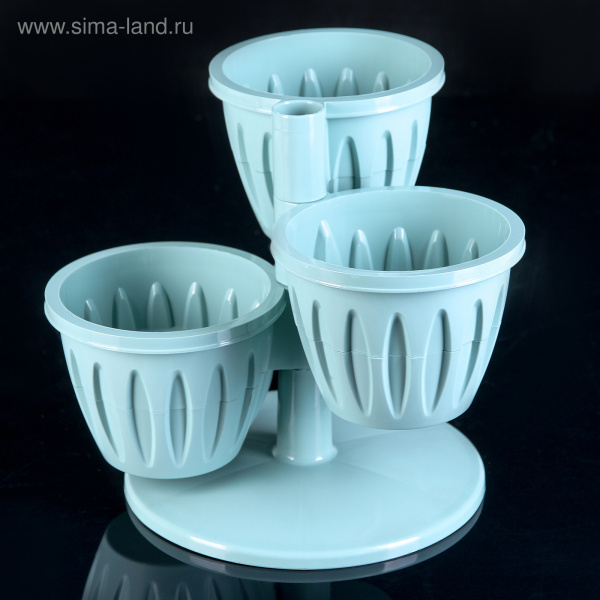 Цветочный горшок "Каскад" нефритовый 3090136