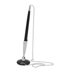 Ручка шариковая INDEX с подставкой, металлические детали  ITP702/BK