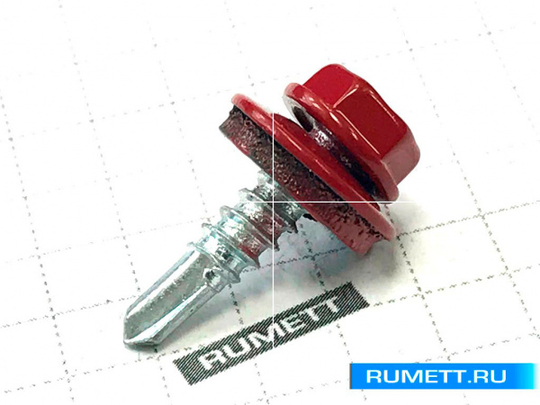 Саморез кровельный винно-красный 4,8х19 (3011)