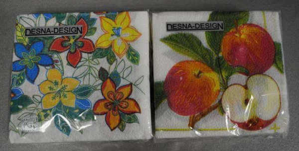 Салфетки бумажные Design 40л. МИКС