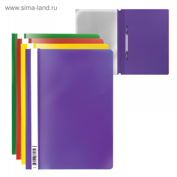 Папка-скоросшиватель А4 Erich Krause Economy, микс/46108