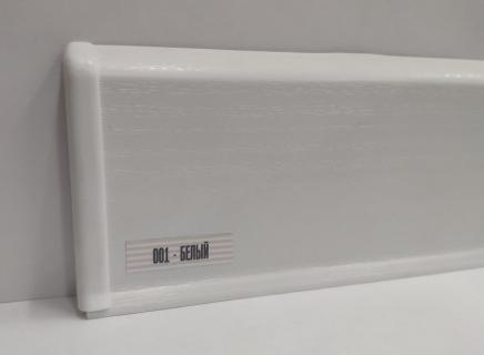 Плинтус 001 Белый ИДЕАЛ 2,2м