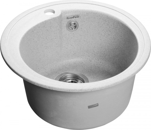 Мойка GRANFEST Rondo GF-R450 (d450) белая 331 круглая 429012