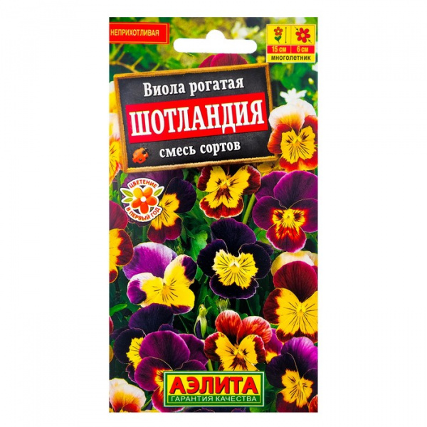 Семена цветов Виола "Шотландия", 0,1 г /1314028