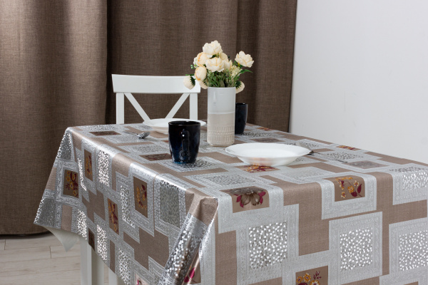 КЛЕЕНКА АУРУМ КОЛОР, 137 СМ, BTRA-6019I1-S, СЕРЕБРЯНАЯ СВАДЬБА	