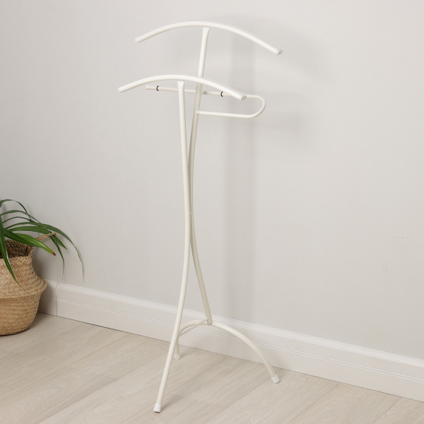 Вешалка костюмная «Слуга», 47×36×106 см, цвет белый /7830988