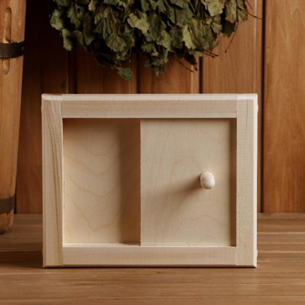 Вентиляционная решетка с задвижкой большая 25х20см, липа Добрая баня 1311769