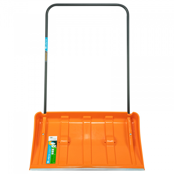 Движок для уборки снега пластиковый, 795х435х1280 мм, стальная рукоятка, усиленный// Сибртех/61669