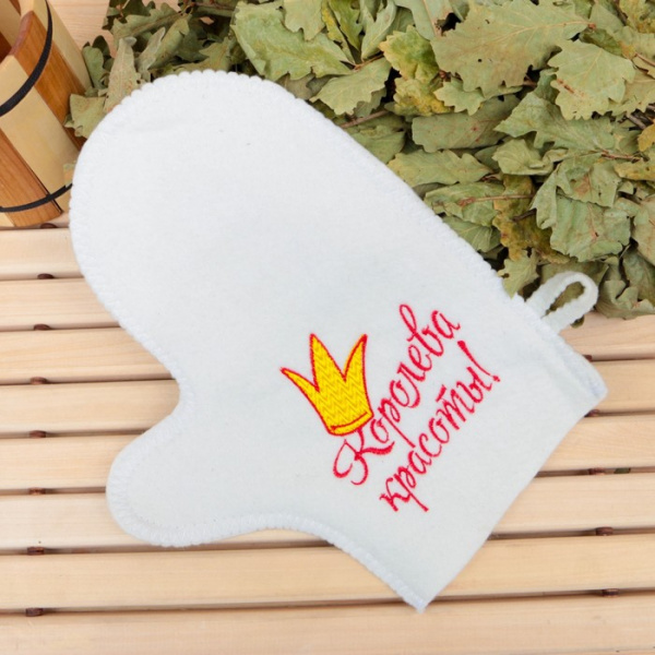 Рукавица банная "Королева красоты"