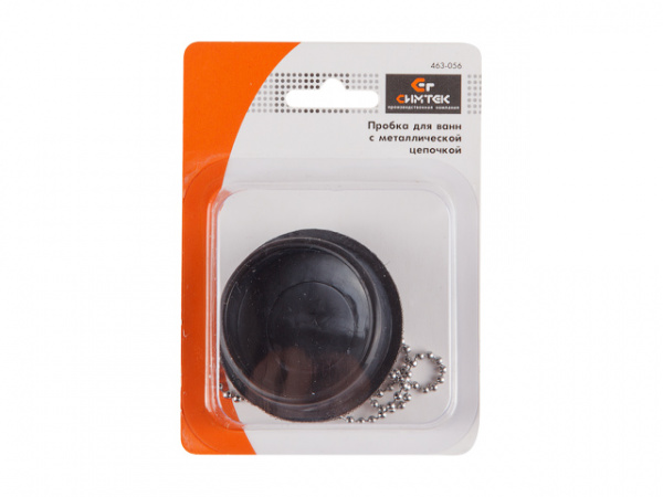 Пробка для ванны с цепочкой в блистере (10-0002) (Симтек)