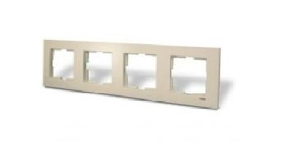 Рамка Viko Karre крем 4-я гориз/90960213