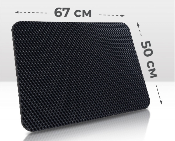 Универсальный коврик РОМБ (50 х 67) (Black)