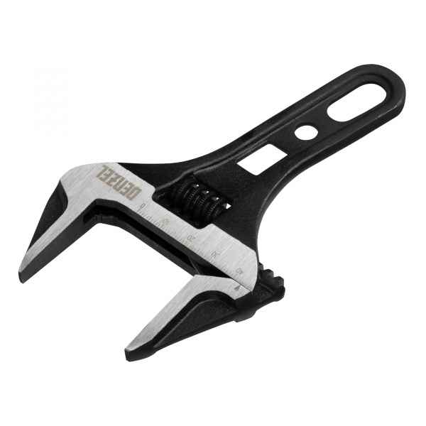 Ключ разводной 155 мм, CrV, кованый, укороченная рукоятка Denzel/15753