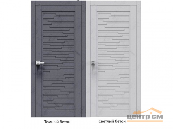 Дверь Emali ЭКО Пазлы бетон светлый 60*200 