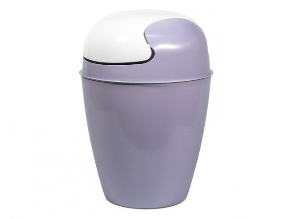 Ведро с качелькой (мусорное) Krita, сиреневый туман, BEROSSI 8 литров