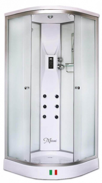 Душевая кабина MILANO (WLN-005M) 90x90x215 + стекло матовое + 4 кор.