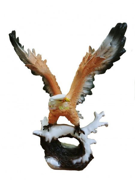 Орел на заснеженном пне Н-40