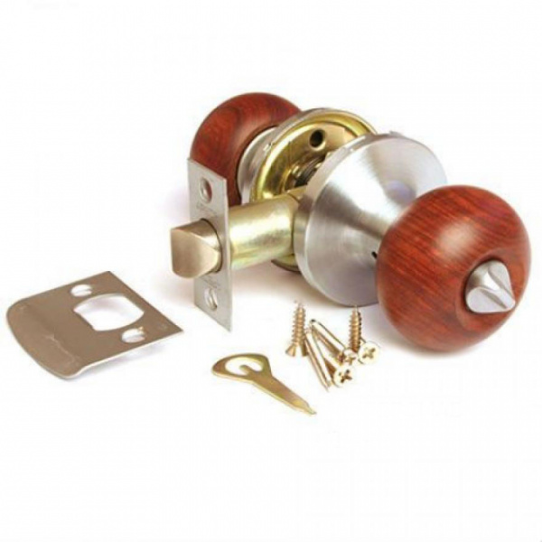 Ручка-защелка 607 ВК РС /хром/фикс./ГАРАНТ/295и