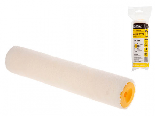 Ролик "POLYESTER" 40-250мм под ручку 8мм бежевый STARTUL PROFI/ST0246-25