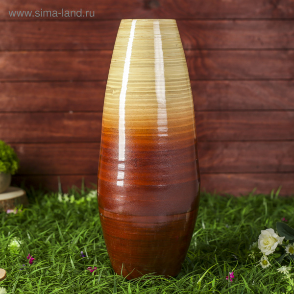 Ваза бамбук "Шоколад" 45х18х18см 1053759