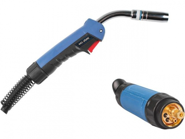 Горелка сварочная MIG MAG WG-25AK (3м, 230А) SOLARIS (CO2 - 230A; Ar(Ar+CO2) - 200A; 0.8-1.2мм; ПВ -