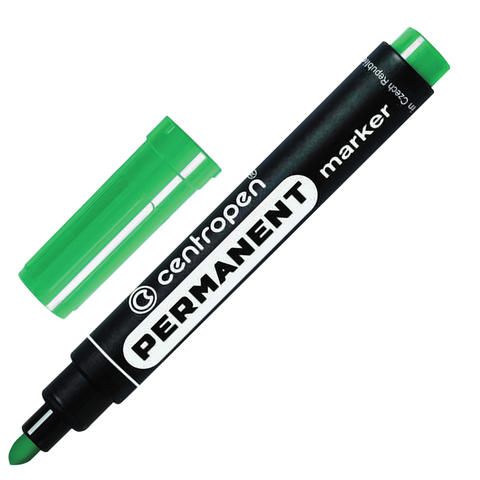 Маркер перманентный зеленый CENTROPEN 8566/3