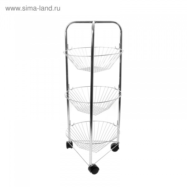 Этажерка 3-х ярусная круглая d-30см//13184
