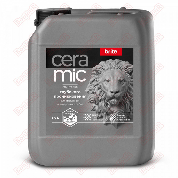 Грунтовка BRITE CERAMIC глубокого проникновения, канистра 5 л 