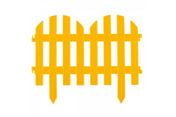 Забор декоративный "Романтика" 28 x 300 см, желтый Россия Palisad/65023