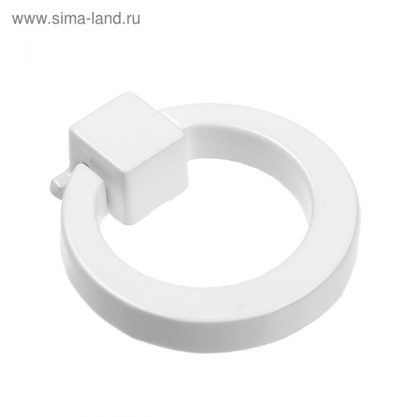 Ручка кнопка ТУНДРА РК045WW, белая/4440637