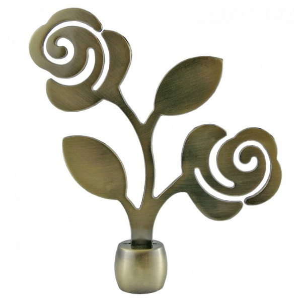 Наконечник Роза бронза D20 (уп.2шт)