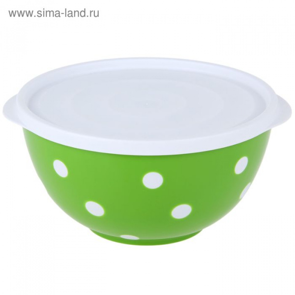 Салатник с крышкой 1,4 л "Marusya" двухцветный (луговой) 1352746