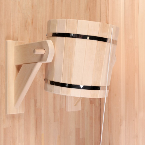 Обливное устройство из липы, 12л, оцинкованная вставка, "Добропаровъ"2541922