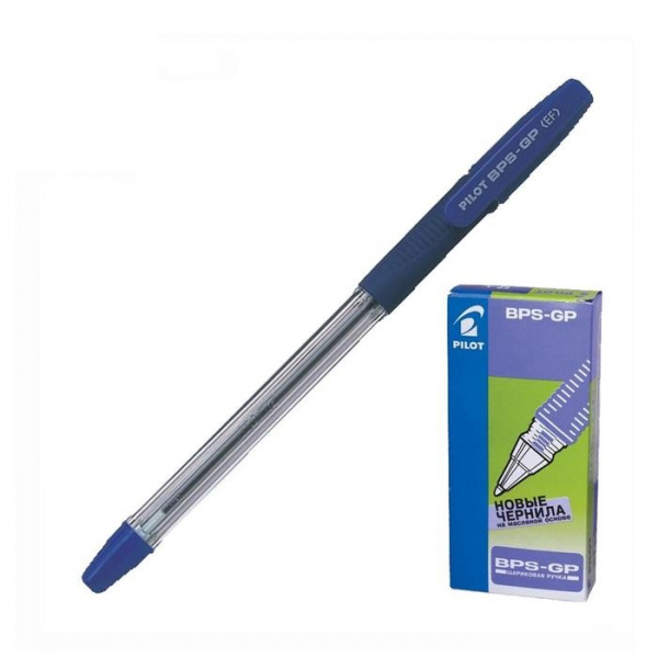 Ручка шариковая Pilot BPS-GP, рез.упор, 05мм, стержень синий BPS-GP-EF 1194463