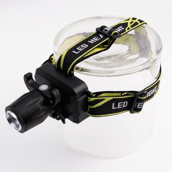 Фонарь налобный светодиодный аккум. ZOOM 5Вт ЮПИТЕР (JP1056)