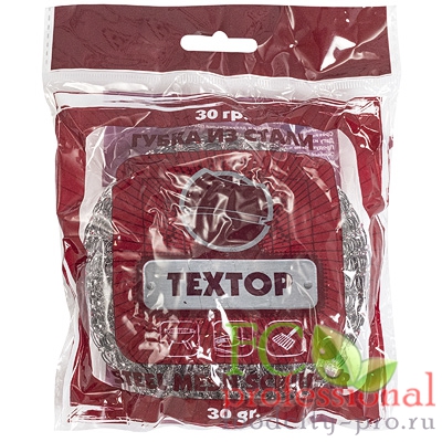 Мочалка металлическая ТЕХТОР  Т023 (1 в уп)