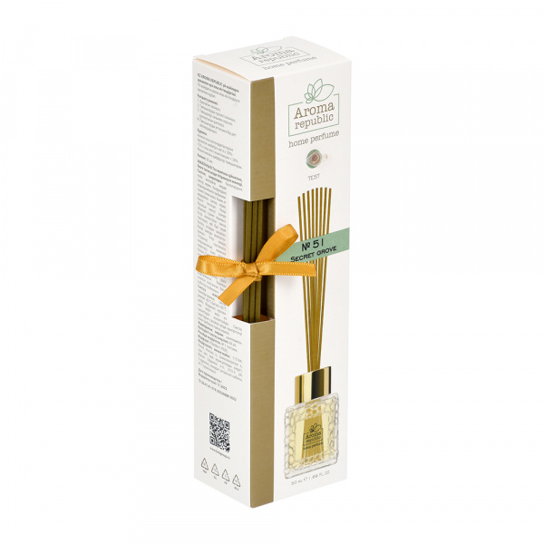 Ароматический диффузор в стеклянном флаконе 50 мл,"№51 Secret grove"/93824