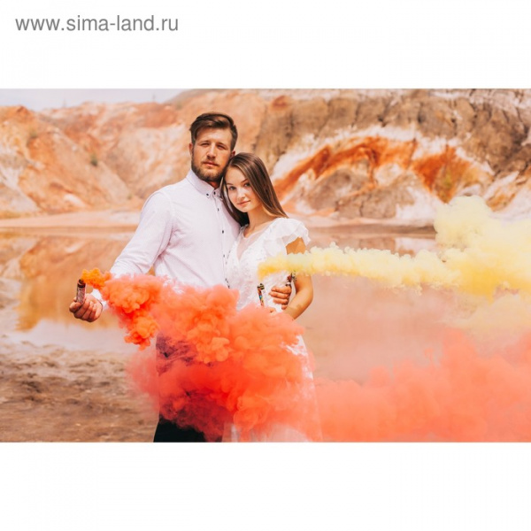 Цветной дым, заряд 0,8 дюйма, ОПТИ, 60 сек, цена за 1 шт, микс из 5 шт, 15,5 см/4069188